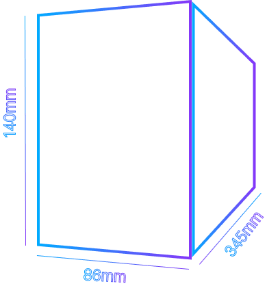 show the dimensions of the nobreak